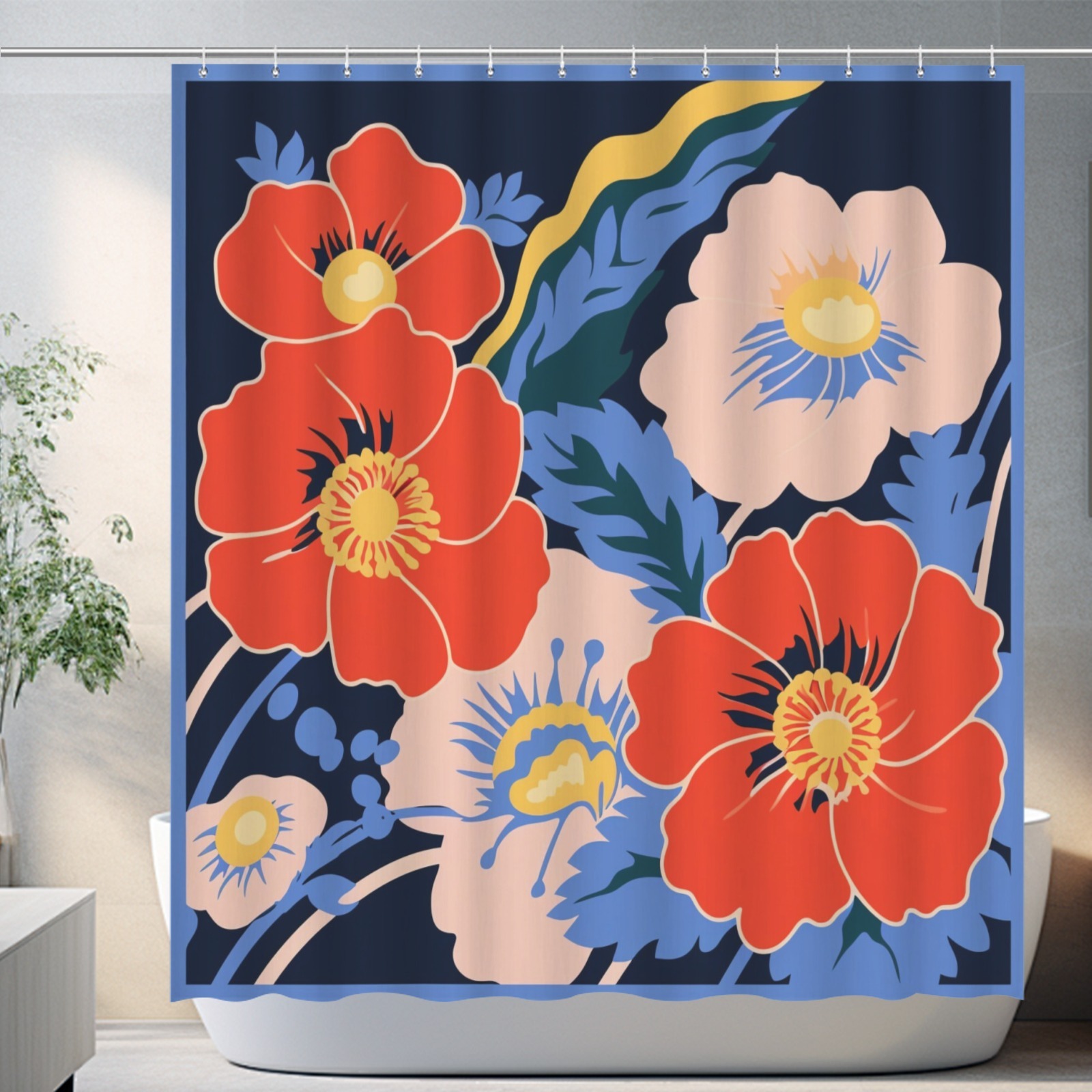 浴帘72x72inch