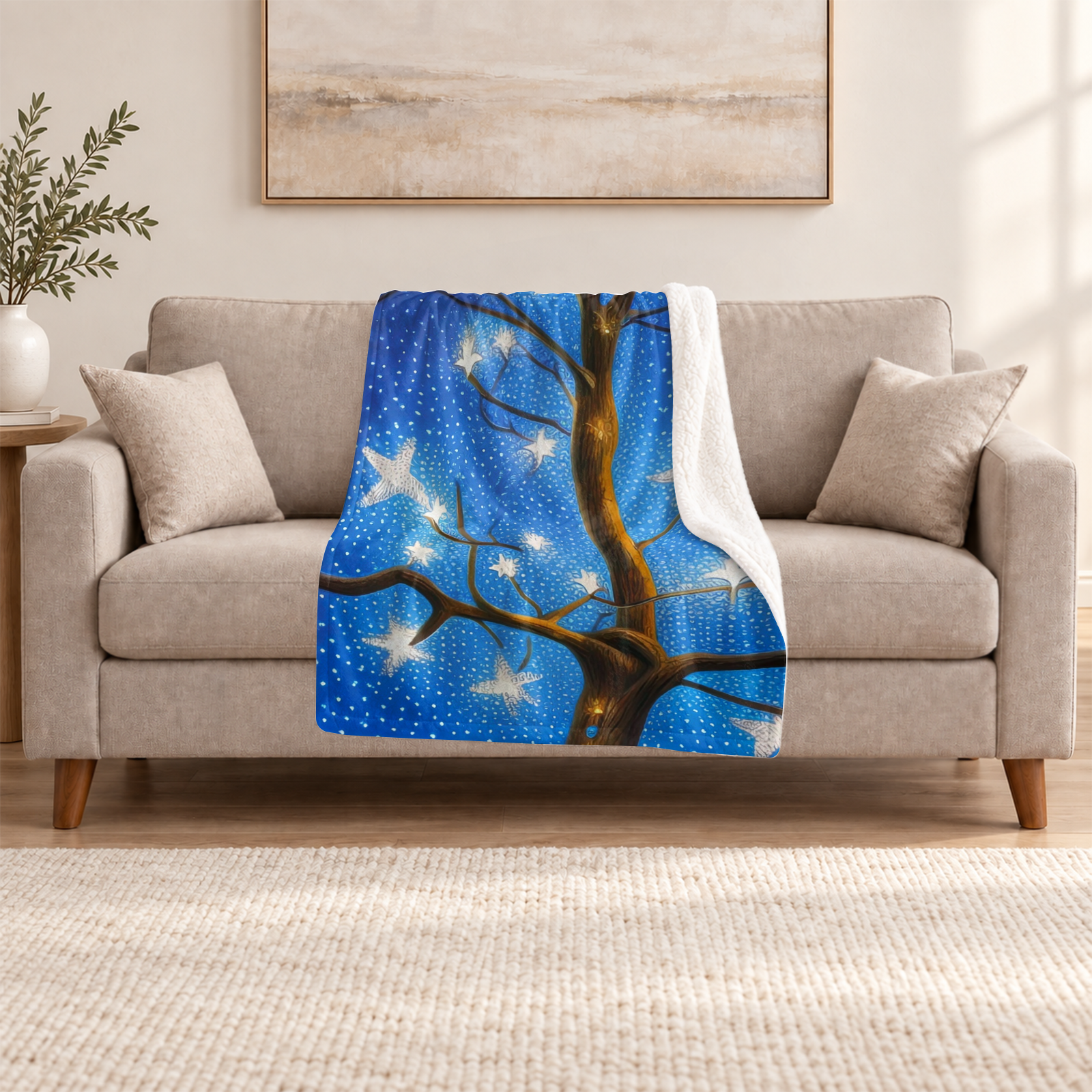 羊羔绒复合毯 50x60inch