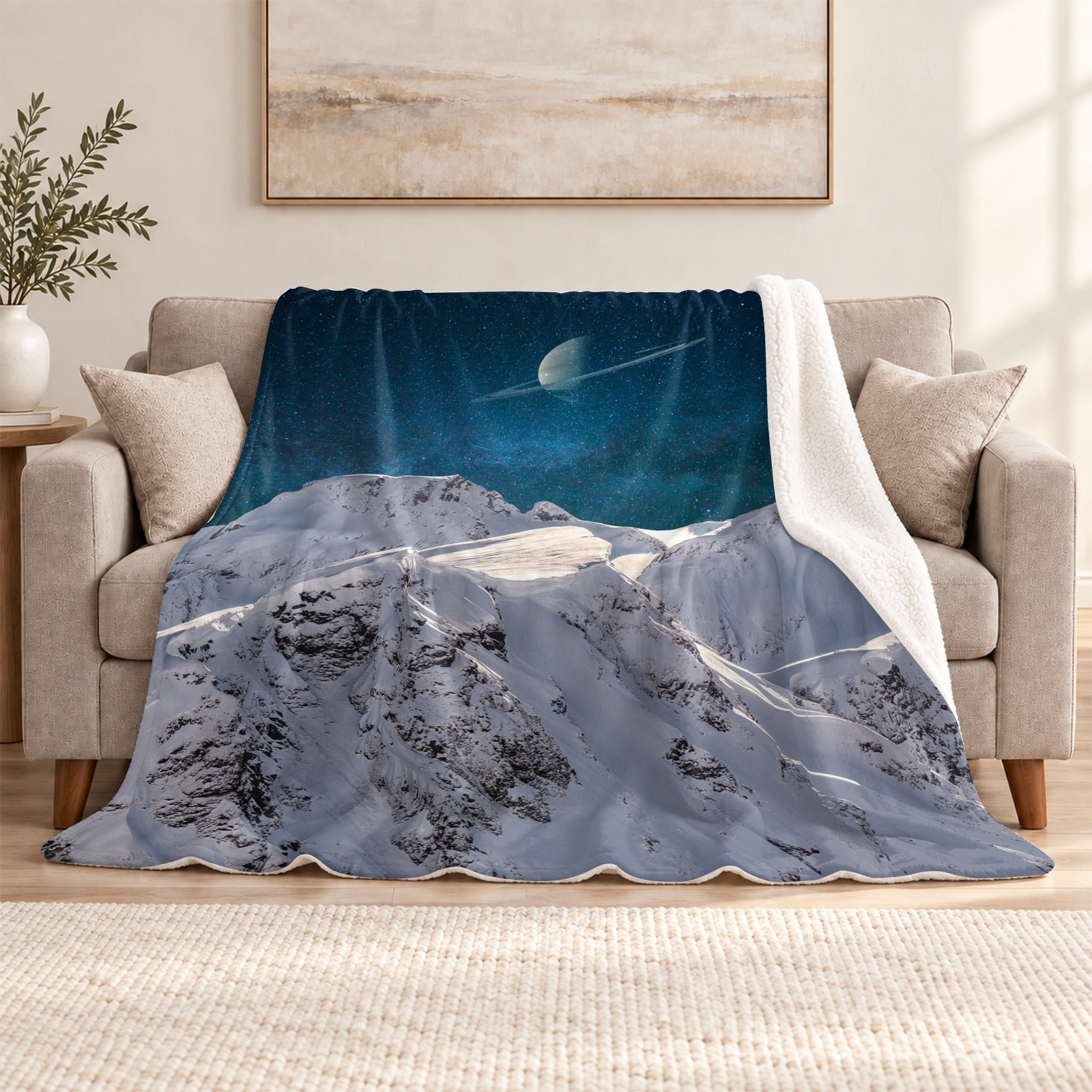 羊羔绒复合毯 90x108inch